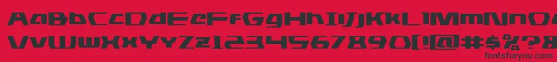 dsmanexpand Font – Black Fonts on Red Background