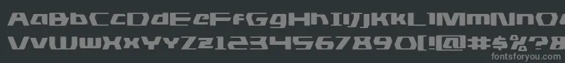 dsmanexpand Font – Gray Fonts on Black Background