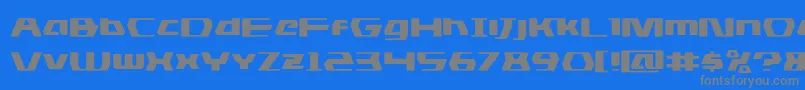 dsmanexpand Font – Gray Fonts on Blue Background