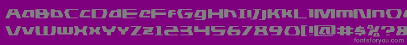 フォントdsmanexpand – 紫の背景に灰色の文字