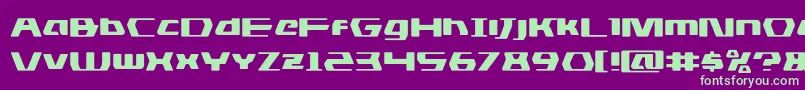 dsmanexpand-Schriftart – Grüne Schriften auf violettem Hintergrund