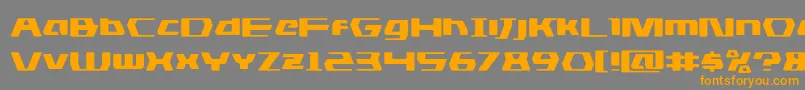 dsmanexpand Font – Orange Fonts on Gray Background