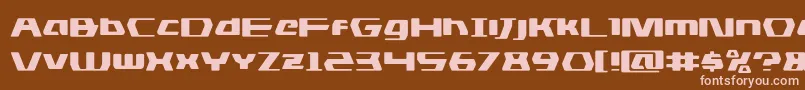 dsmanexpand Font – Pink Fonts on Brown Background
