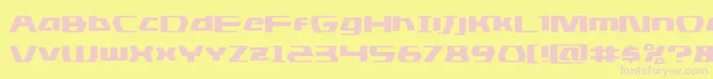 dsmanexpand Font – Pink Fonts on Yellow Background
