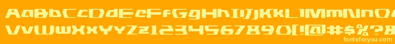 dsmanexpand-fontti – keltaiset fontit oranssilla taustalla