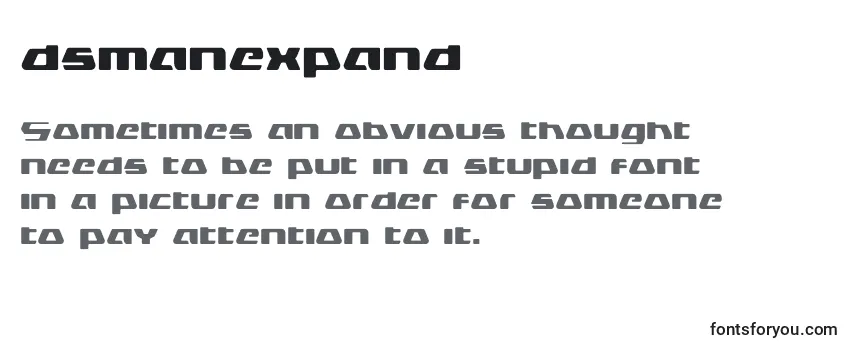 Review of the Dsmanexpand (125588) Font