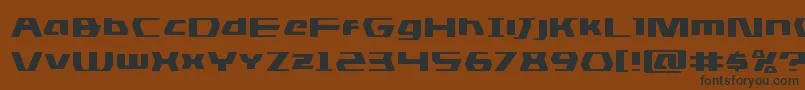 dsmanexpand Font – Black Fonts on Brown Background