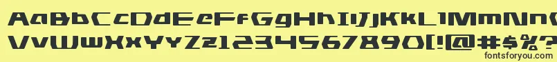 dsmanexpand Font – Black Fonts on Yellow Background