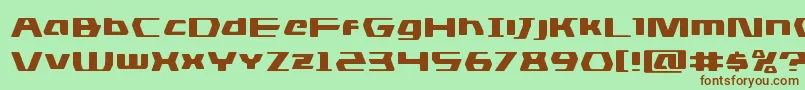 dsmanexpand Font – Brown Fonts on Green Background