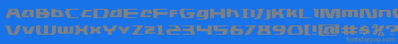 dsmanexpand Font – Gray Fonts on Blue Background