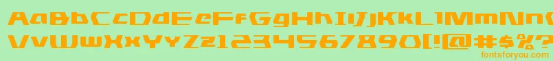 dsmanexpand Font – Orange Fonts on Green Background