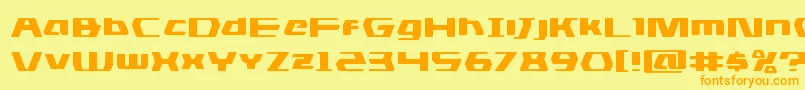 dsmanexpand Font – Orange Fonts on Yellow Background