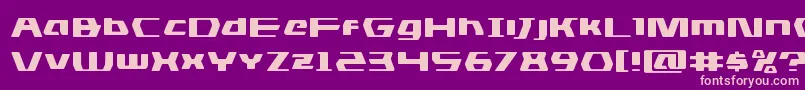 dsmanexpand Font – Pink Fonts on Purple Background