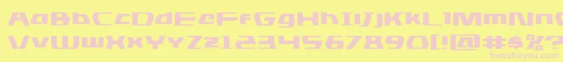 dsmanexpand Font – Pink Fonts on Yellow Background