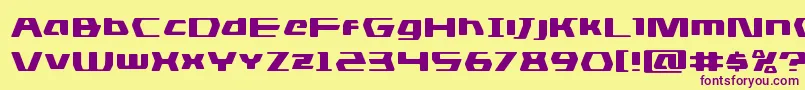 dsmanexpand Font – Purple Fonts on Yellow Background