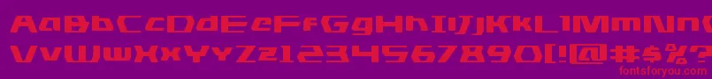 dsmanexpand Font – Red Fonts on Purple Background