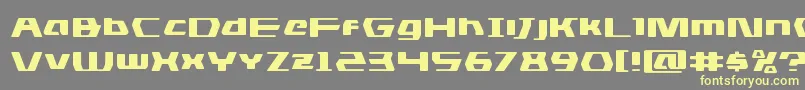 dsmanexpand-fontti – keltaiset fontit harmaalla taustalla