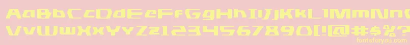 dsmanexpand Font – Yellow Fonts on Pink Background