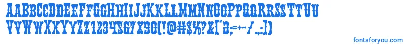 Texasranger Font – Blue Fonts on White Background