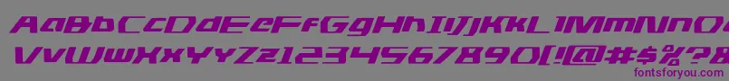 dsmanexpandital Font – Purple Fonts on Gray Background