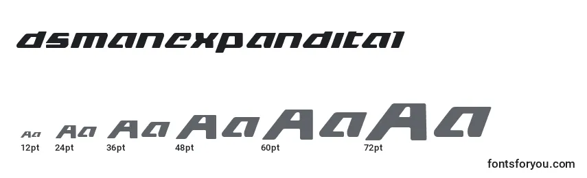 Dsmanexpandital (125591) Font Sizes