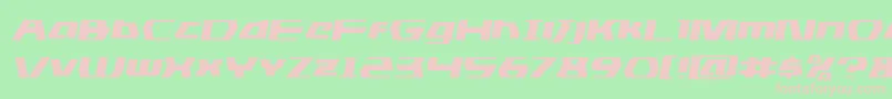 dsmanexpandsemital Font – Pink Fonts on Green Background