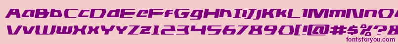 dsmanexpandsemital Font – Purple Fonts on Pink Background