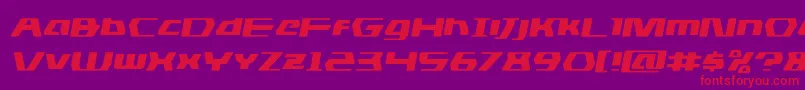 dsmanexpandsemital Font – Red Fonts on Purple Background