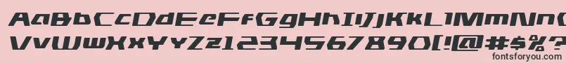 dsmanexpandsemital Font – Black Fonts on Pink Background