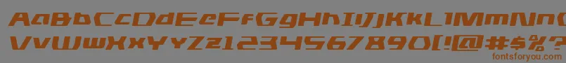 dsmanexpandsemital Font – Brown Fonts on Gray Background