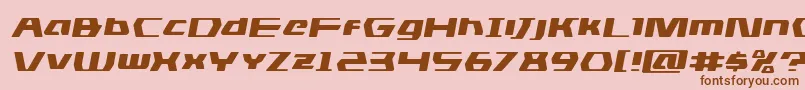 dsmanexpandsemital Font – Brown Fonts on Pink Background