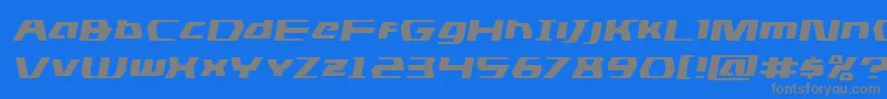 dsmanexpandsemital Font – Gray Fonts on Blue Background