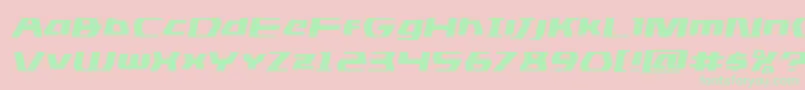 dsmanexpandsemital Font – Green Fonts on Pink Background