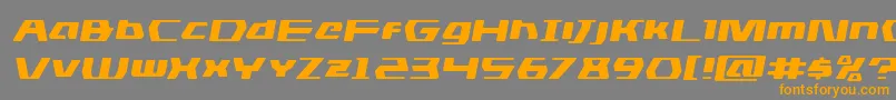 dsmanexpandsemital Font – Orange Fonts on Gray Background