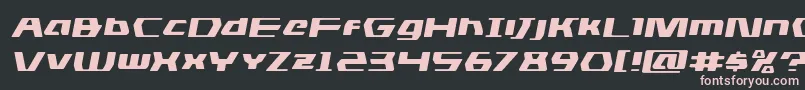 dsmanexpandsemital Font – Pink Fonts on Black Background