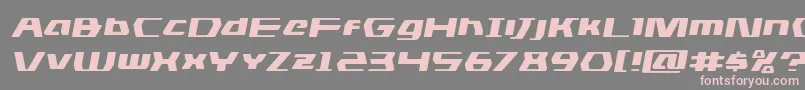 dsmanexpandsemital Font – Pink Fonts on Gray Background