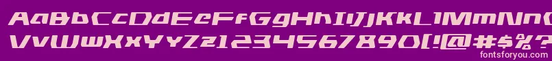 dsmanexpandsemital Font – Pink Fonts on Purple Background