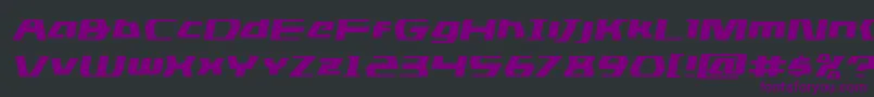 dsmanexpandsemital Font – Purple Fonts on Black Background