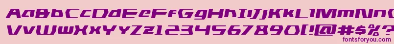 dsmanexpandsemital Font – Purple Fonts on Pink Background
