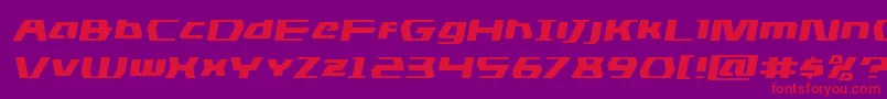 dsmanexpandsemital Font – Red Fonts on Purple Background