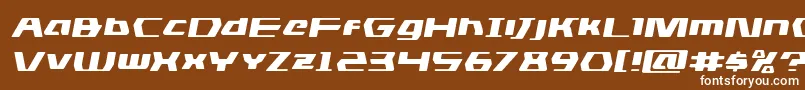 dsmanexpandsemital Font – White Fonts on Brown Background