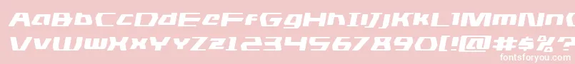 dsmanexpandsemital Font – White Fonts on Pink Background