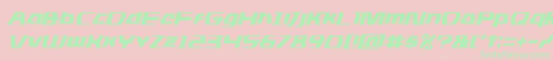 dsmanital Font – Green Fonts on Pink Background