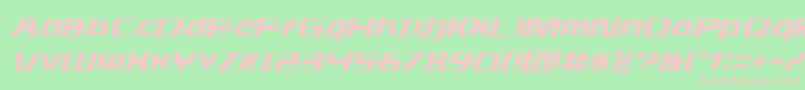 dsmanital Font – Pink Fonts on Green Background