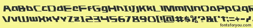 dsmanleft Font – Black Fonts on Yellow Background