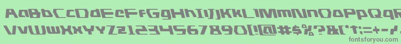 dsmanleft Font – Gray Fonts on Green Background