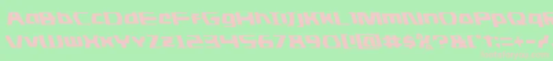 dsmanleft Font – Pink Fonts on Green Background