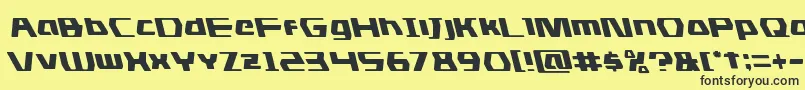 dsmanleft Font – Black Fonts on Yellow Background