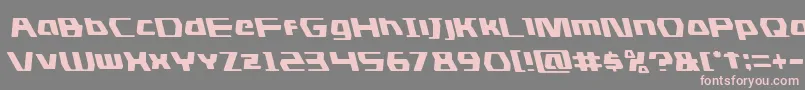 dsmanleft Font – Pink Fonts on Gray Background
