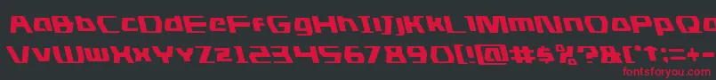 dsmanleft Font – Red Fonts on Black Background